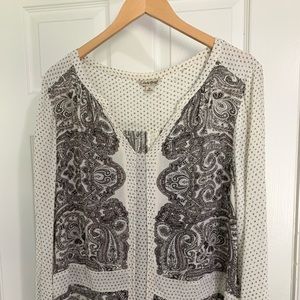 Lucky Brand Long Sleeve Blouse
